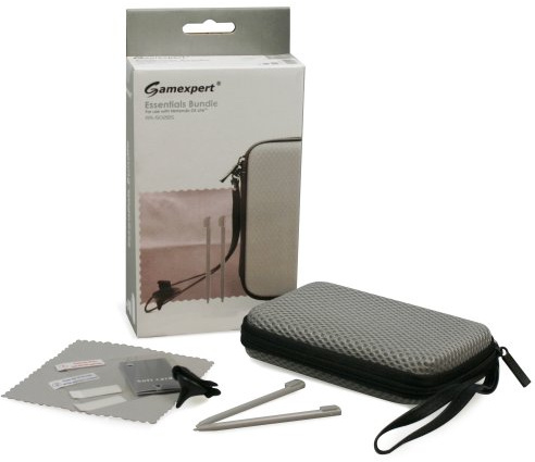 Nintendo DS Lite Tasche Essentials Bundle Silber
