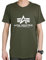 Alpha Industries Herren Basic T-Shirt, Grün, XXL