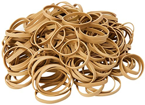 Whitecroft Essentials No 63 6x80mm Natural Rubber Bands (Box of 454g), oak|orange|beige|brown