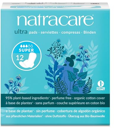 Natracare Natural Ultra Pads Super with Wings x 12-6 Pack