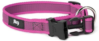 Julius-K9 Collare Color & Gray, 20 mm (27-42 cm), Rosa-Grigio