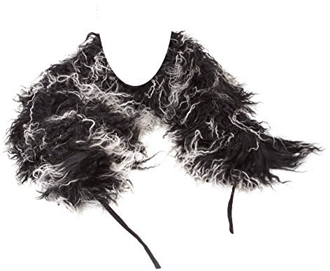Reissner Lammfelle Boa Schal Stola aus Tibetlammfell Farbe schwarz (tops) JYB14 Boa-140