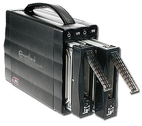 Connectland BE-SATA-DUAL-2320 Dual Boîtier externe pour disque dur 3.5'' SATA vers Esata