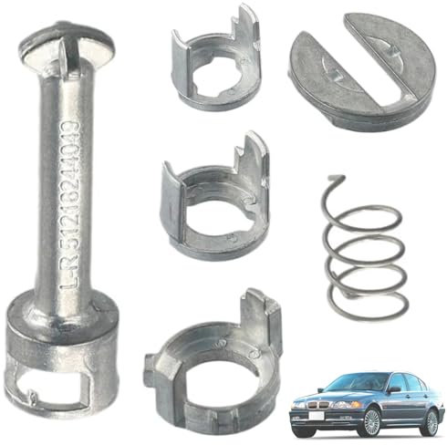 Twowinds - Barillet Serrure Compatible avec BMW X5 E53 (1999-2006), X3 E83 (2003-2010) - Porte Avant Droite et Gauche - 51217035421 - Cylindre de Verrouillage - 40mm (lot de 6 pièces)