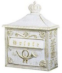 Albert 670700 Briefkasten, Aluminium, 37 x 15,5 x 44 cm, gold