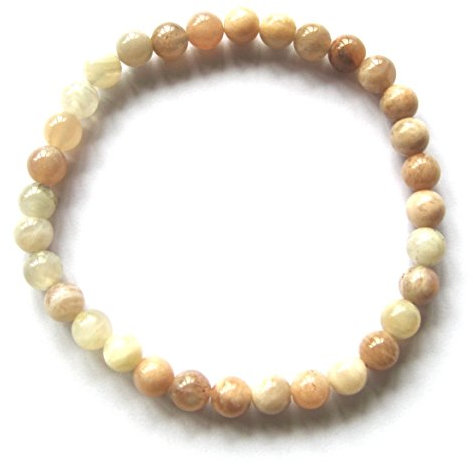 Kugel-Armband Mondstein 6 mm