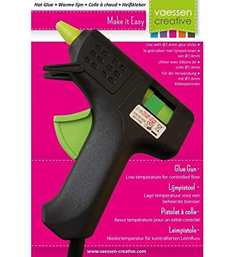 Vaessen Creative Pistolets à Colle Mini, Plastique, noir, 18.0 x 11.0 x 5.0 cm