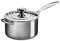 Le Creuset Evolution Cazo de acero inoxidable con tapa y asa auxiliar, 3 capas, diámetro 20 cm, 3.8 L