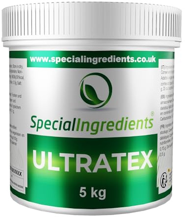 Ultratex 5kg Gluten-Free, Multi-Functional, Highly Dispersible Instant Thickening Starch for use in Both Hot and Cold Applications – Recyclable Container