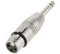BeMatik - Adaptateur Audio XLR 3 Broches Femelle à 6.3mm Jack mâle
