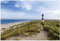 Wallario Premium XXL-Vliestapete Am Strand von Sylt Leuchtturm auf der Düne Panorama - Fototapete Größe: 400 x 267 cm