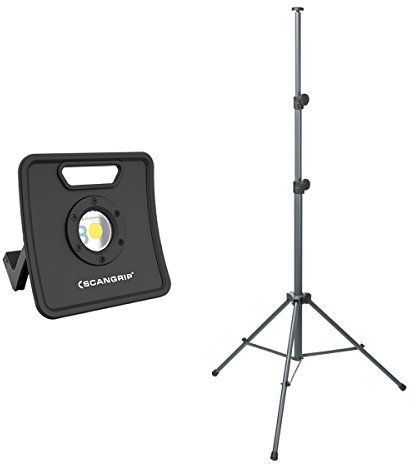 Scangrip 03.5441 NOVA 3K C+R Akku-Baustrahler COB LED inkl. 03.5431 Stativ