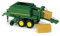 bruder 02017 - John Deere Großballenpresse mit 2 Quaderballen - 1:16 Ballenpresse, Landwirtschaft, Bauernhof, Erntemaschine, Feldarbeit, Traktoranhänger, Stroh, Heu, Rundballen