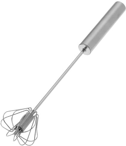 Westmark Handquirl/-Mixer mit Rotationsmechanik, Durchmesser: 6,5 cm, Rostfreier Edelstahl, Quickstep, Silber, 12492260