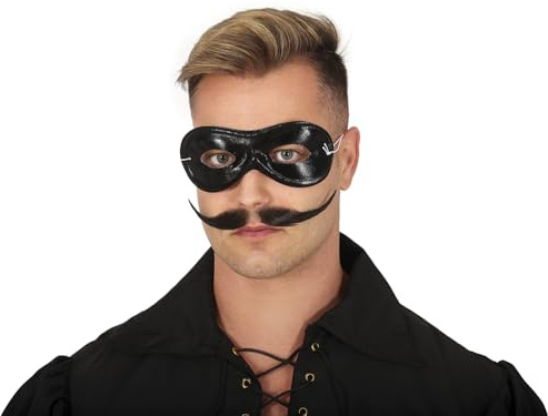 GUIRCA SL. - Schwarze Maske Simple Zorro Bandito Robin, Farbe Schwarz, 12444