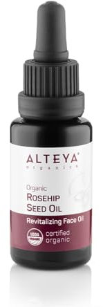 Alteya Organic Olio di rosa canina 20 ml – 100% USDA certificato organico puro bio naturale olio di semi di rosa canina pressato a freddo - cura e trattamento pelle con effetto premium terapéutico