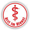 folien-zentrum - Arzt im Dienst 8,5x8,5cm - hochwertiger Aufkleber Auto Tuning - Autosticker - Lustige Sprüche - Decal für Auto - Car Sticker - Autoaufkleber - Stickerbomb - Made in Germany 184 (1)