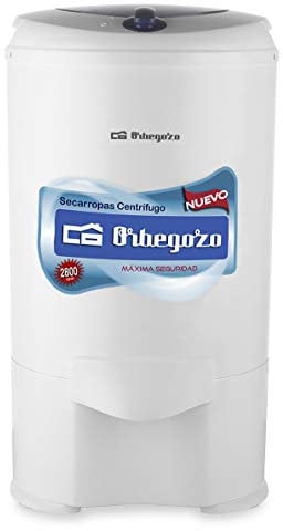 Orbegozo SC 4600 - Centrifugadora de ropa, tambor de acero inoxidable, 5,2 Kg de capacidad, negro