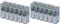 2 x Battery Cases By Powerpax Slim Line AA Battery Caddy, Clear - Each Holds 12 AA Batteries