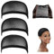 Dreamlover Schwarz Perückenkappen, Haarnetz für Perücken, Wig Cap for Women, 3 Stücke