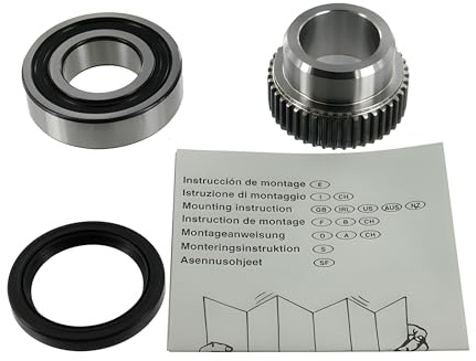 SKF Radlagersatz mit Wellendichtring VKBA 3968 Position Hinterachse Außendurchmesser 62 mm Höhe 111 mm Länge 111 mm Breite 84 mm - OE Qualität | Kompatibel mit: SUZUKI IGNIS I, WAGON R+ Schrägheck