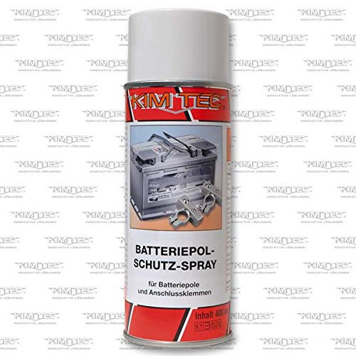 KIM-TEC Batteriepol- Schutz- Spray 400ml Rot, für Batteriepole und Anschlussklemmen