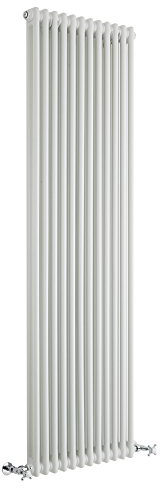 Milano Windsor White Cast Iron Style Vertical Double Column Radiator - 1800mm x 560mm