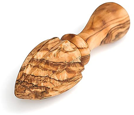 En bois d'olivier Presse Citron/presse – Longueur 15 cm
