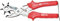 KS Tools 118.0043 Revolverlochzange, hebelübersetzt, 250mm