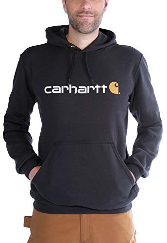 Carhartt, Herren, Weites, mittelschweres Sweatshirt mit Logo-Grafik, Schwarz, XL