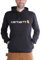 Carhartt SIGNATURE LOGO SWEATSHIRT, Felpa con Cappuccio, Uomo, Black, XL