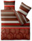 aqua-textil Spirit Bettwäsche 200 x 200 cm 2teilig Baumwolle Satin 4-Jahreszeiten Bettbezug Dorit rot braun