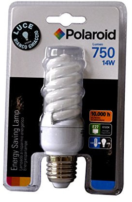 Lampe Polaroid 610-819037 Mini Full Spiral ESL T2 14W E27 6500K 10000H