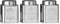 Premier Housewares Coffee Tea Sugar Set Stainless Steel Sugar Tea And Coffee Containers Grey Tea Coffee And Sugar Canisters Set Set of Three 12x10x10, Silver