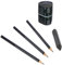 Faber-Castell 217093 - Bleistiftset GRIP 2001, mit 3 Bleistiften, 1 Radierer + 1 Spitzdose, schwarz
