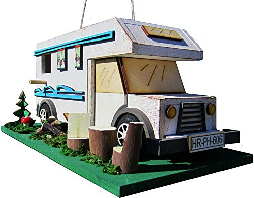 Hüwüknü Vogelhaus Vogelhäuschen,Nistkasten,Vogelhotel Wohnmobil