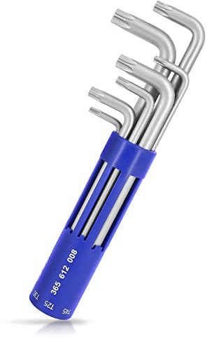 S&R Clés Torx Creuses - Jeu de 8 Clés Allen Torx percée à étoile TX10 – TX50 Pour Vélos Montage et Assemblage