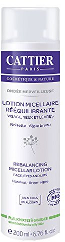 Cattier Mizellaire Lotion Rebalancierend, gewellt, wunderschön, Mischhaut bis Fett, 200 ml