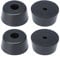 sourcing map Tapered Rubber Pad Feet Bumper Washer 28mm x 14mm 4Pcs Black