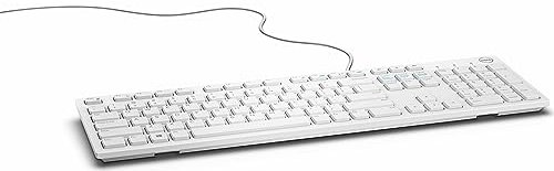 DELL KB216 USB QWERTZ Alemán Color blanco - Teclado (USB, QWERTZ, Alemán, Alámbrico, PC/server, Derecho)