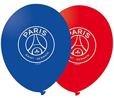 11 Luftballons bedruckt PSG – Blau – Einheitsgröße