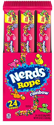 Wonka Nerds Rope Bâtonnet Bonbon Rainbow 24 x 25,9 g