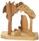 Junker Verlag Olivenholz Krippe - Holz Weihnachtskrippe aus Olivenholz 6,5cm - handgefertigt in Bethlehem