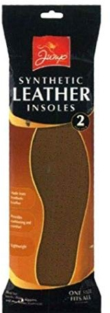 Synthetic Leather Insoles 2pk