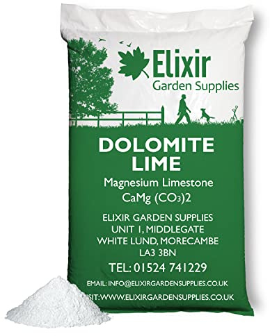 Elixir Gardens Dolomite Lime Fertiliser & Soil Improver Powder | 3kg Bag | 500g-25kg Bags available
