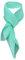 TigerTie Damen Chiffon Halstuch türkis mint Uni Gr. 90 cm x 90 cm - Schal