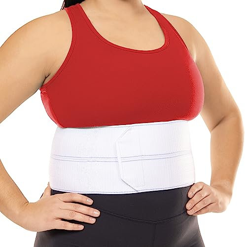 BraceAbility Broken Rippe, Korsett | Elastic Brust Wrap Gürtel für rissige, Fractured oder dislocated Rippen Schutz, Kompression und Unterstützung (Unisex Plus Größe – passt 152,4 cm-80 Brust)