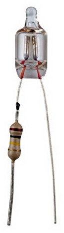 Unbekannt Mini-Neon-Glimmlampe; L-2108 IVP Mini-Pisello Subminiaturlampe 0,25W 1,4mA 230V