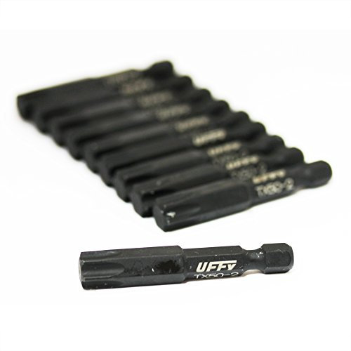 UFFY - 2 Torx 50 (T50) / Star Power Impact Bit 10 pack 1/4 Hex