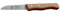 Couteau de cuisine ultra-tranchant Marsvogel Solingen - En acier moulé oxydable avec manche en bois et lame droite de 8 cm